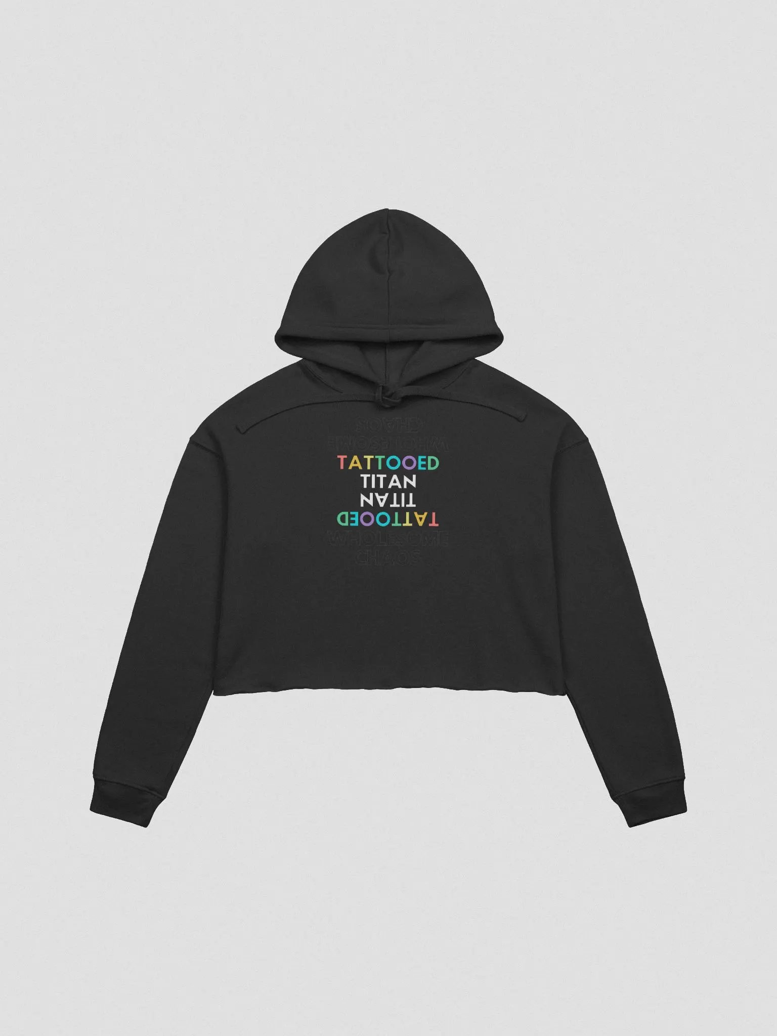 Wholesome Chaos Pride Cropped Hoodie product image (3)