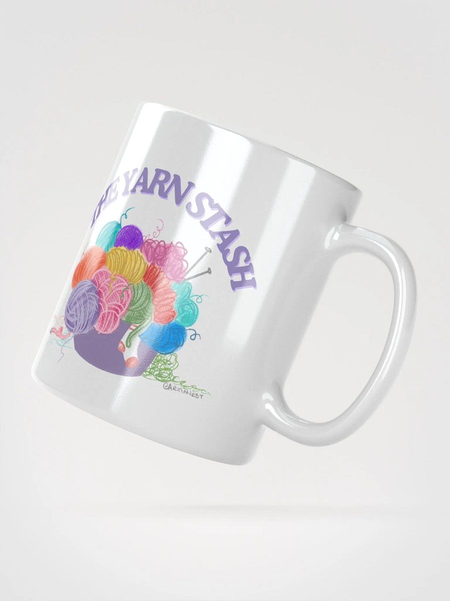The Yarn Stash Glossy Mug product image (4)