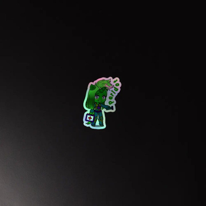 Dr. Peridot - Shadow Unicorns - rainbow sticker product image (2)