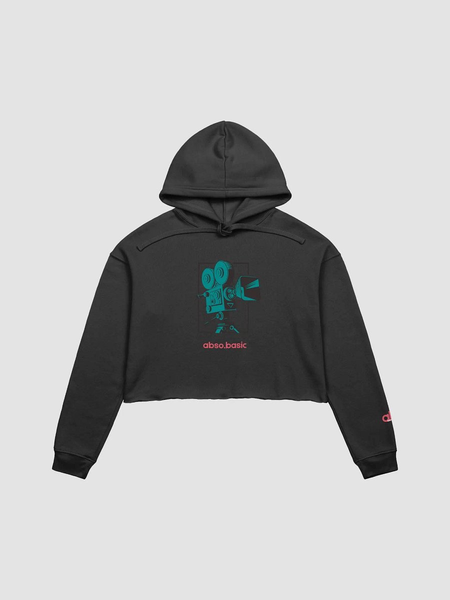 Lights Camera Action Vintage Illustration Crop Hoodie product image (5)