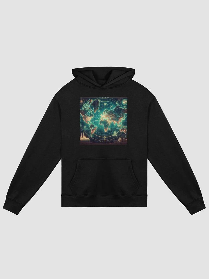 Digital World Map Futuristic Hoodie product image (1)