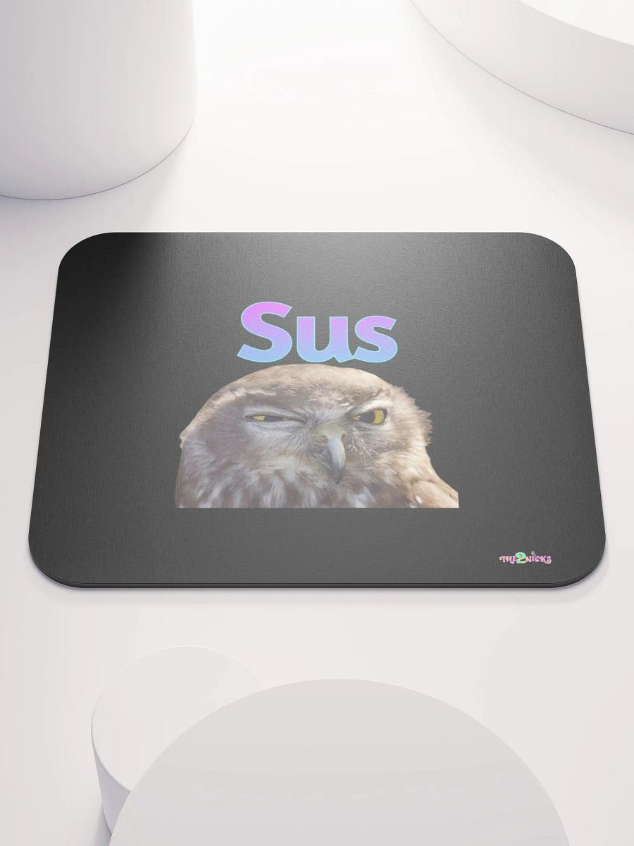 Sus Owl Classic Mouse Pad (Black) product image (2)
