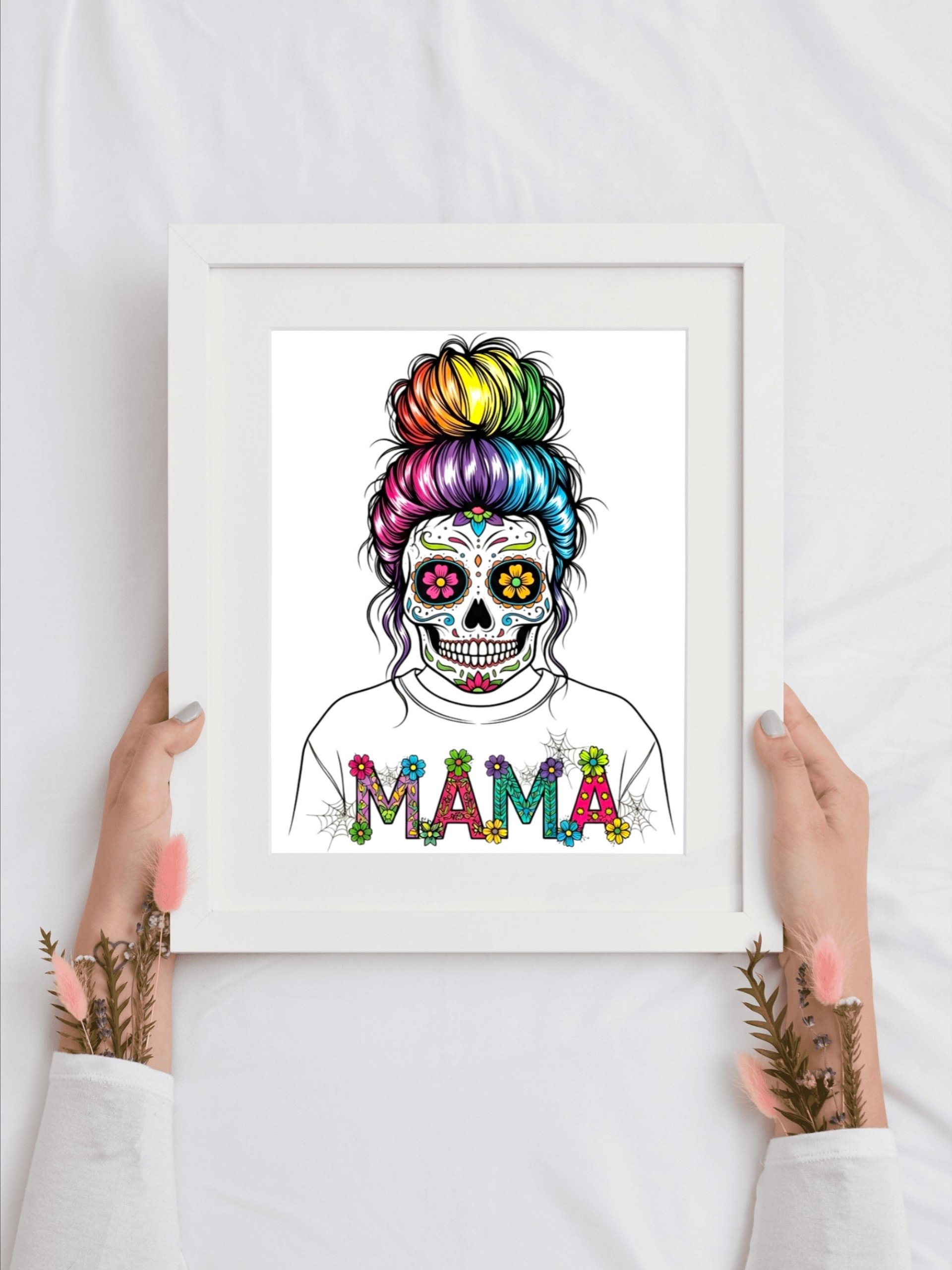 Vibrant Mama Sugar Skull Digital Download product image (1)