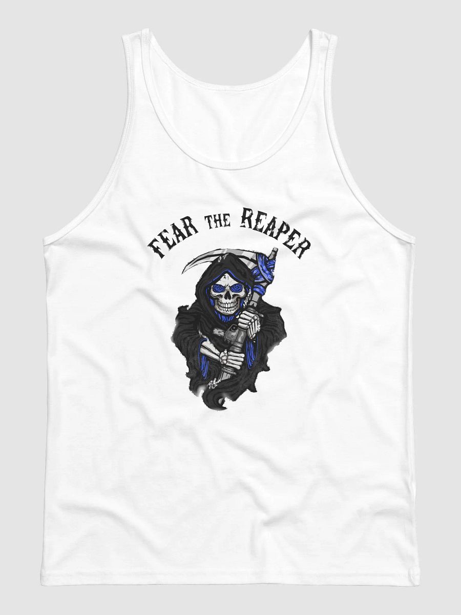 Fear the Reaper Unisex Tank Top (White) product image (2)