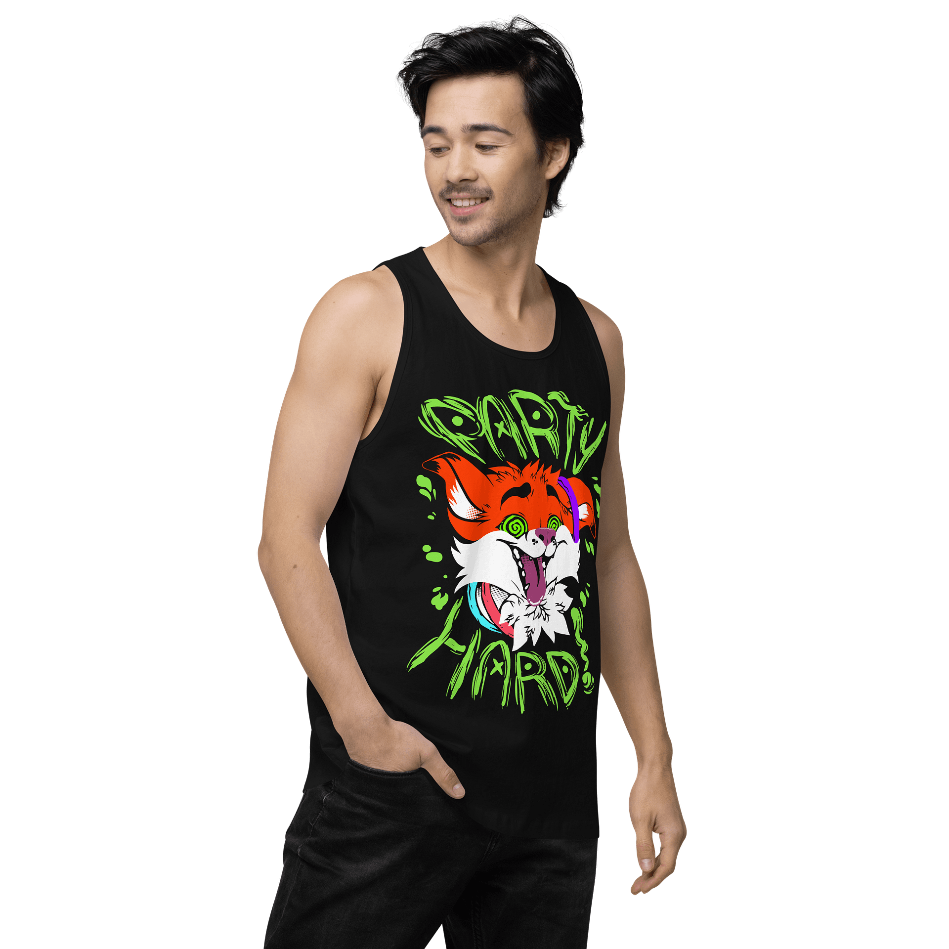 Party Hard Fox Tank Top product image (3)