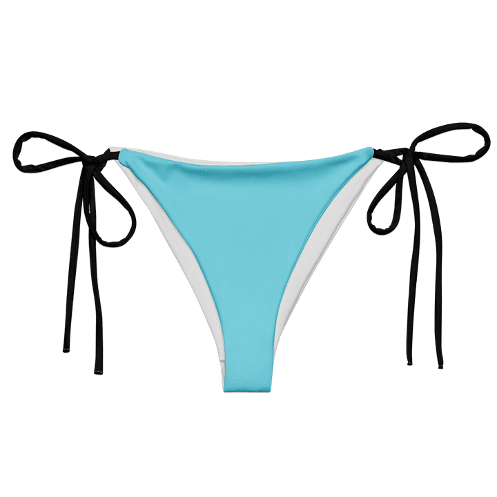 Low Rise Cheeky String Bikini Bottoms, Light Green product image (1)