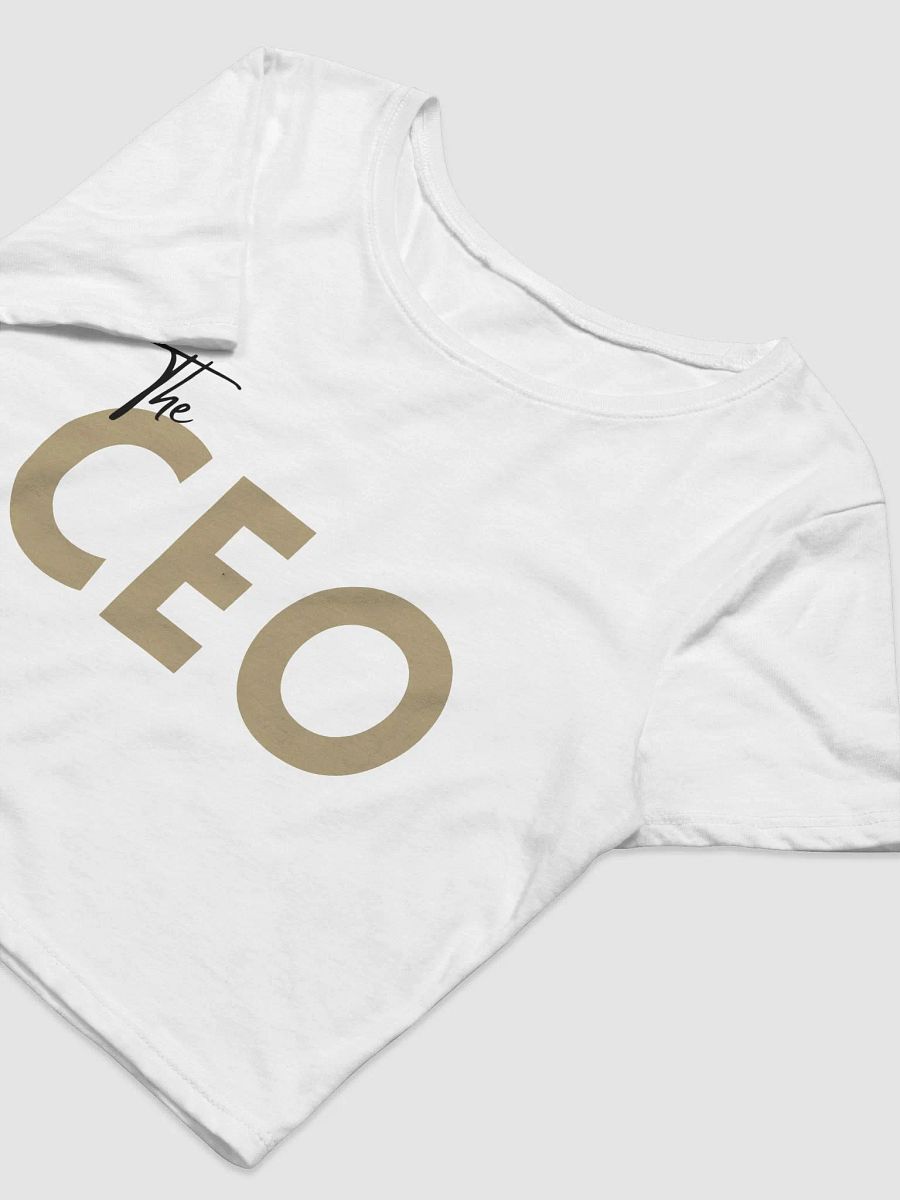 The CEO Cropped Tshirt - White product image (3)