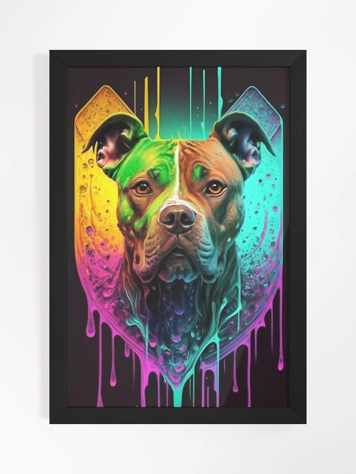 Unleash the Colors: Abstract Pit Bull Art Print product image (1)
