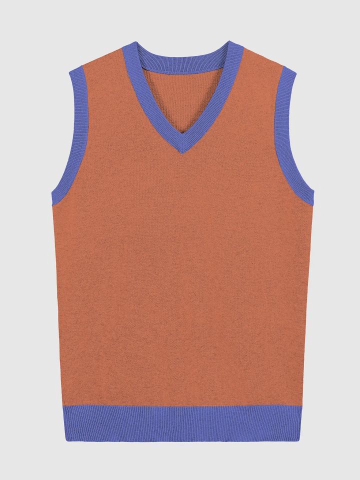 KawaiKitten Contrast V-Neck Vest product image (2)
