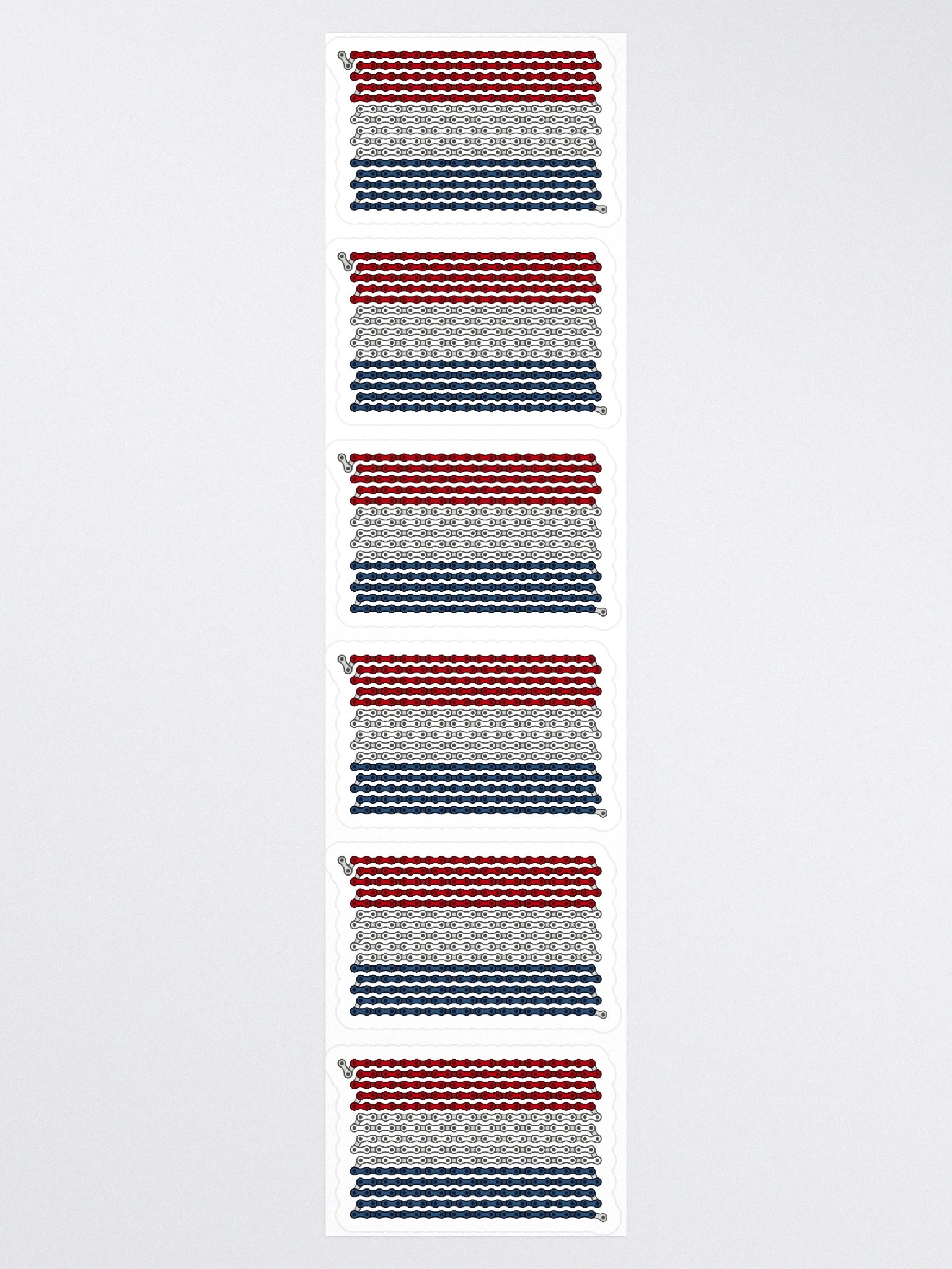 Netherlands Bike Chain Flag Sticker 6 Pack product image (3)
