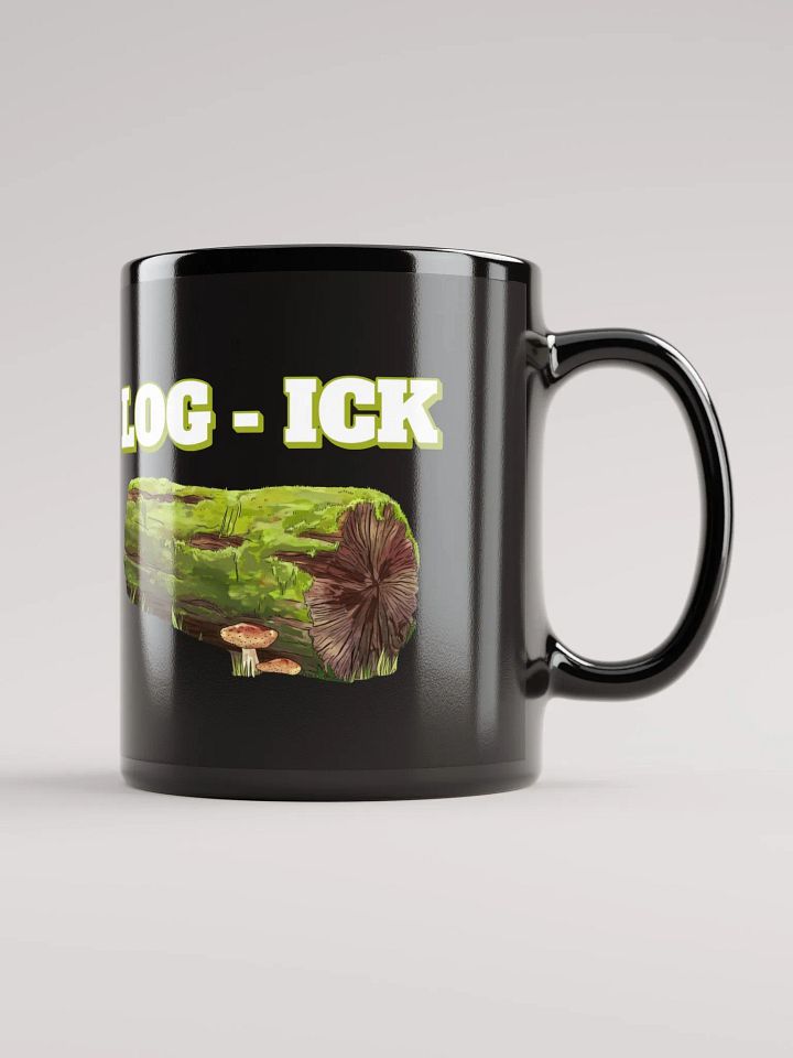 Log - Ick: Funny Play On Words Black Coffee Mug product image (1)