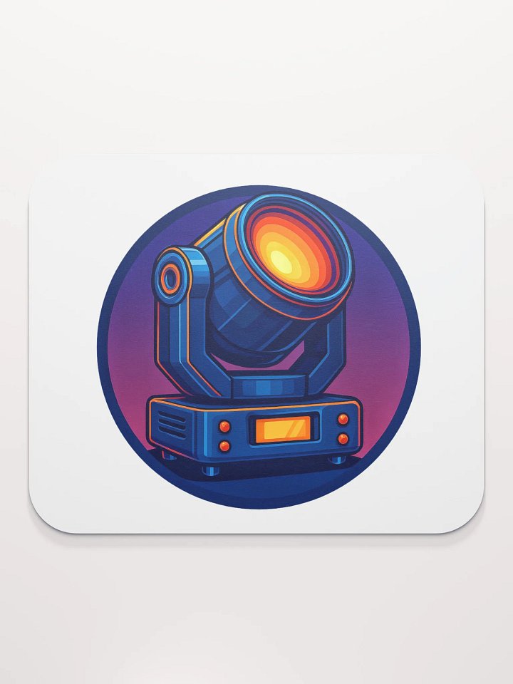 Theatrically Jerry: Neon Moving Head Light Mouse Pad product image (2)