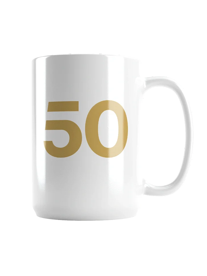 50 as FCK™ - White Glossy Mug product image (2)