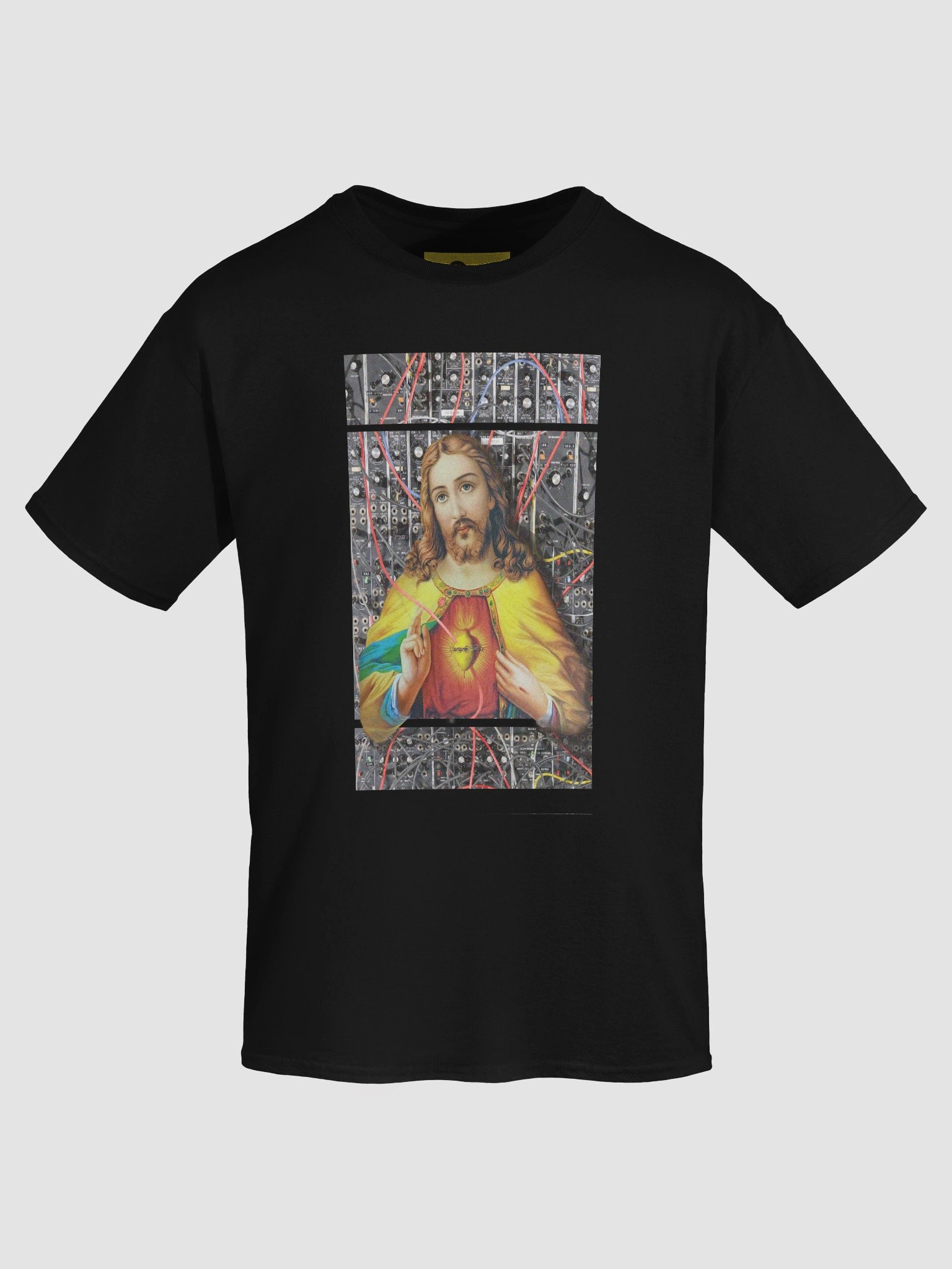 Jesus Christ Sacred Moog by Frank Fonik, Techno EDM Unisex t-shirt product image (37)