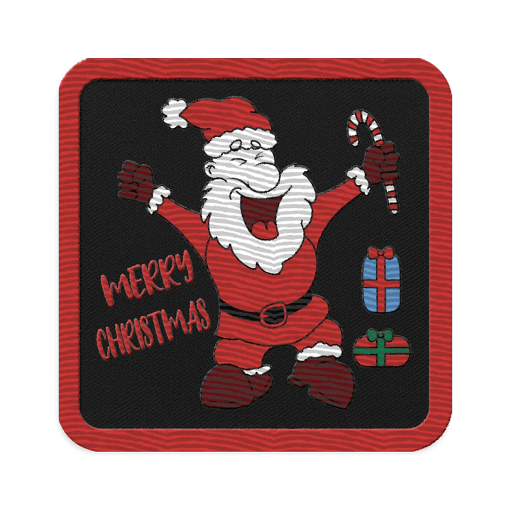 Santa Claus Merry Christmas Embroidered Patch product image (1)