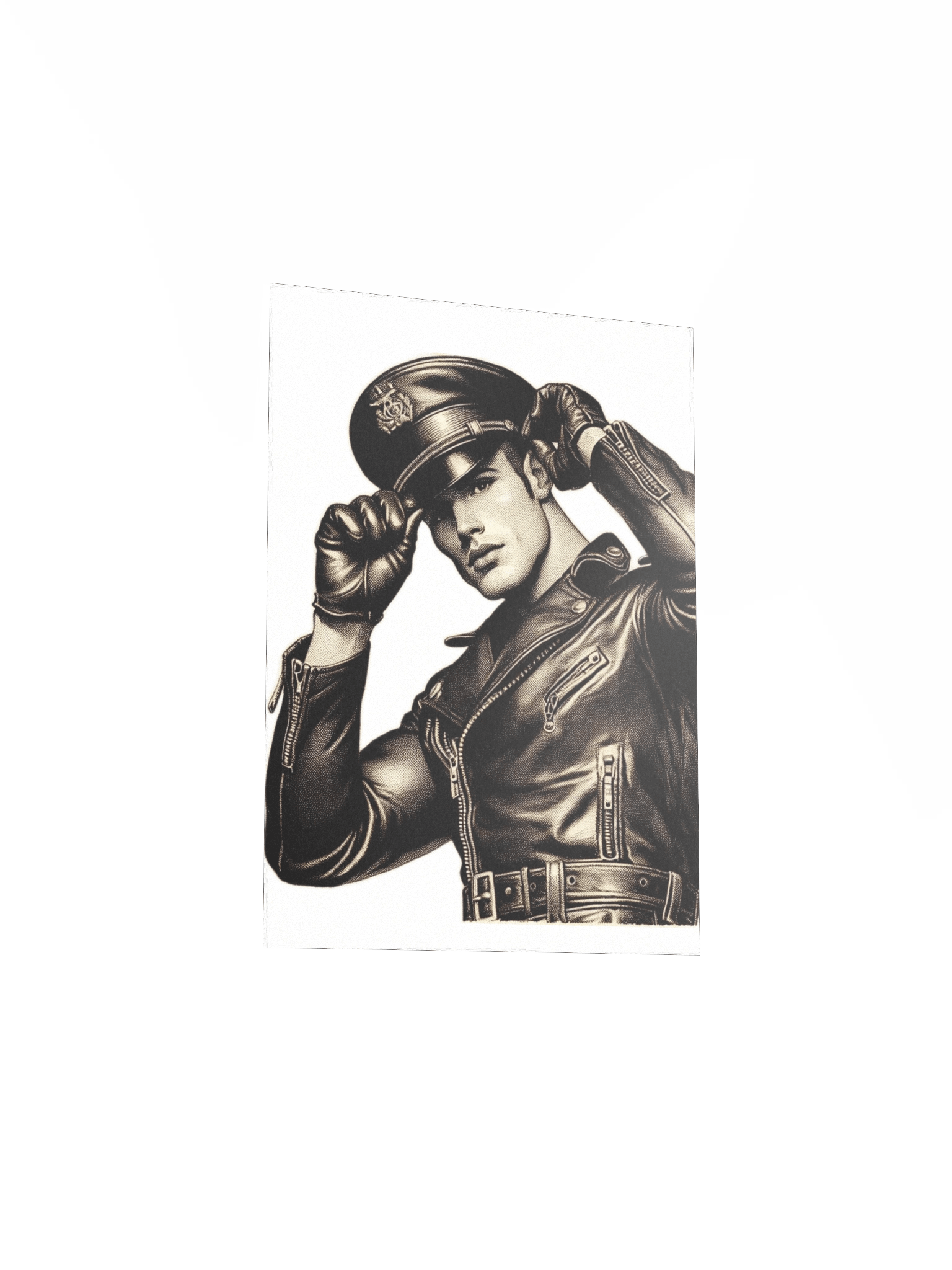 Gay Leather Wall Art Vintage Leather Daddy Berlin Nights Leder Pride Graphic Design Poster product image (3)