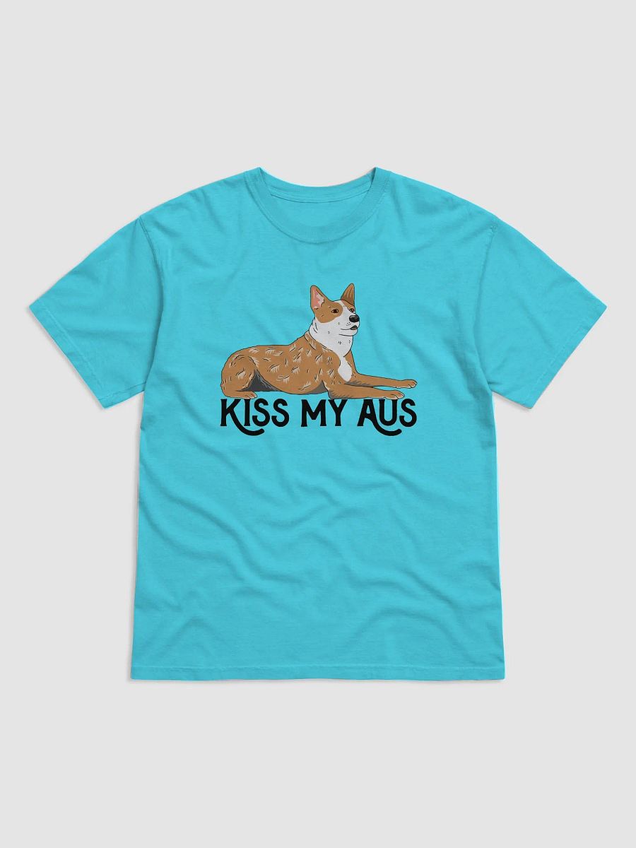Kiss My Aus T-Shirt of an Australian Cattle Dog (2) | Funny T-Shirt for Red Heeler and Herding Dog Owners product image (4)