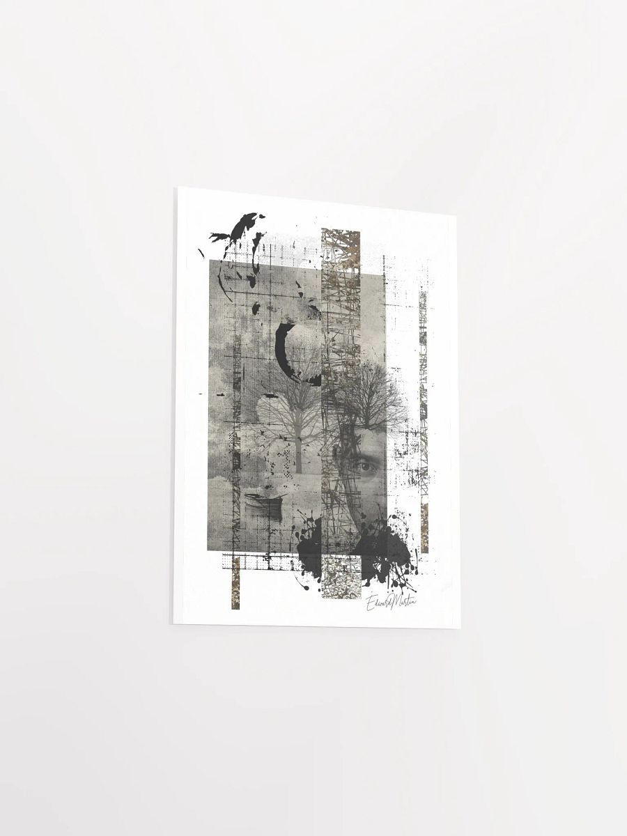 'Solitude' by Edward Martin- Collage-Monochrome Collage Poster product image (4)