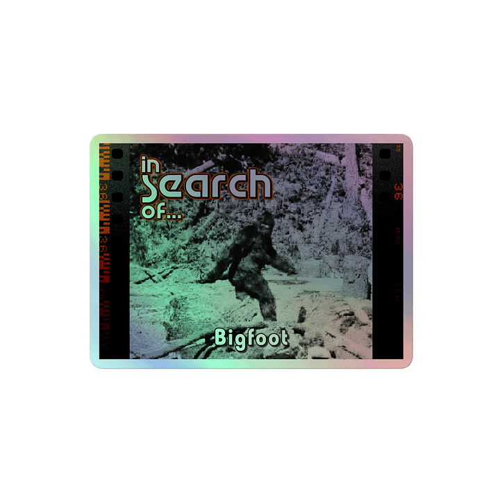 In Search Of...Bigfoot Holographic Sticker product image (2)