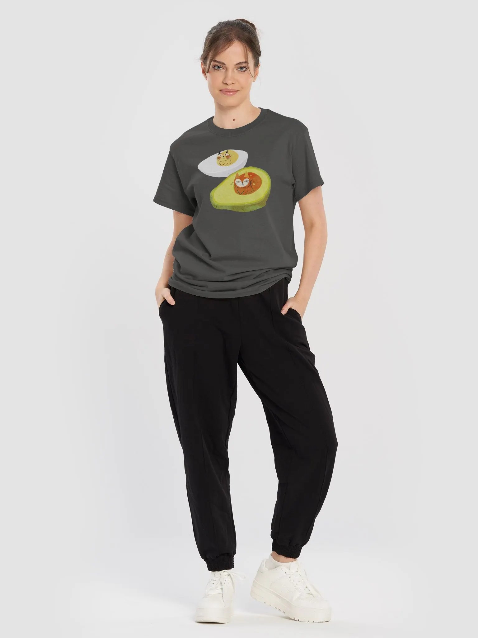Avocado & Egg Heavyweight Unisex T-Shirt product image (4)
