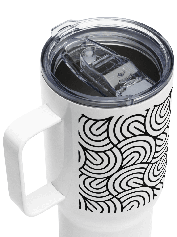 Monochrome Maze 25oz Travel Mug product image (11)