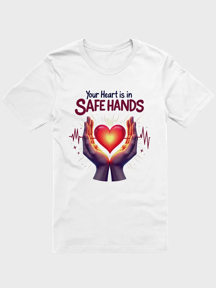 Glowing Heart Safe Hands T-Shirt product image (2)