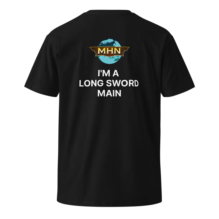 I'm A Long Sword Main MHN Emblem Unisex T-Shirt Black/Grey/Navy product image (4)