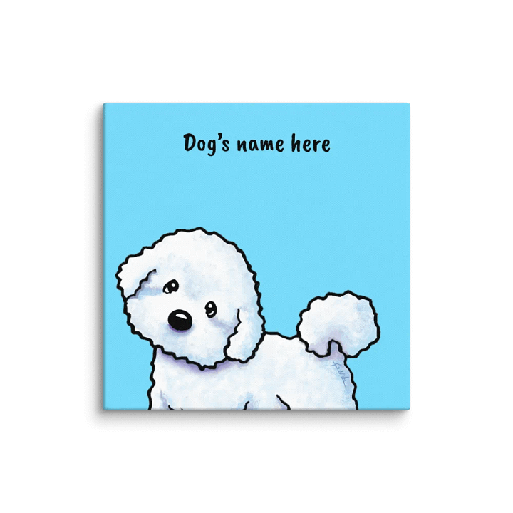 Personalized KiniArt Bichon Frisé Canvas Print product image (3)