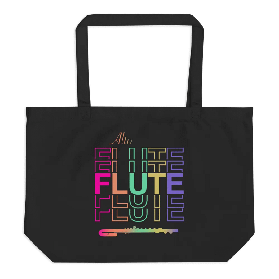 Symmetrical Flute Graphic Tote Bag - Alto Flute product image (4)