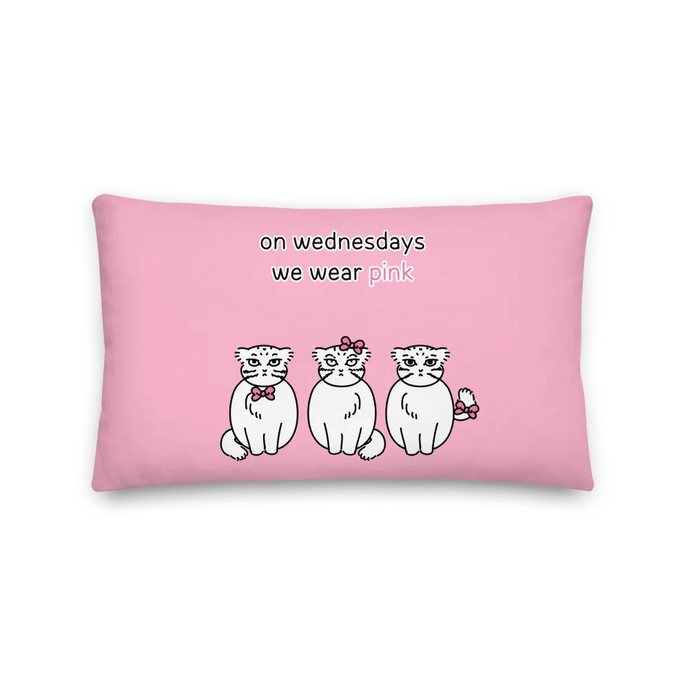 Pink Wednesdays Manul Pink Ver. - Pillow product image (11)
