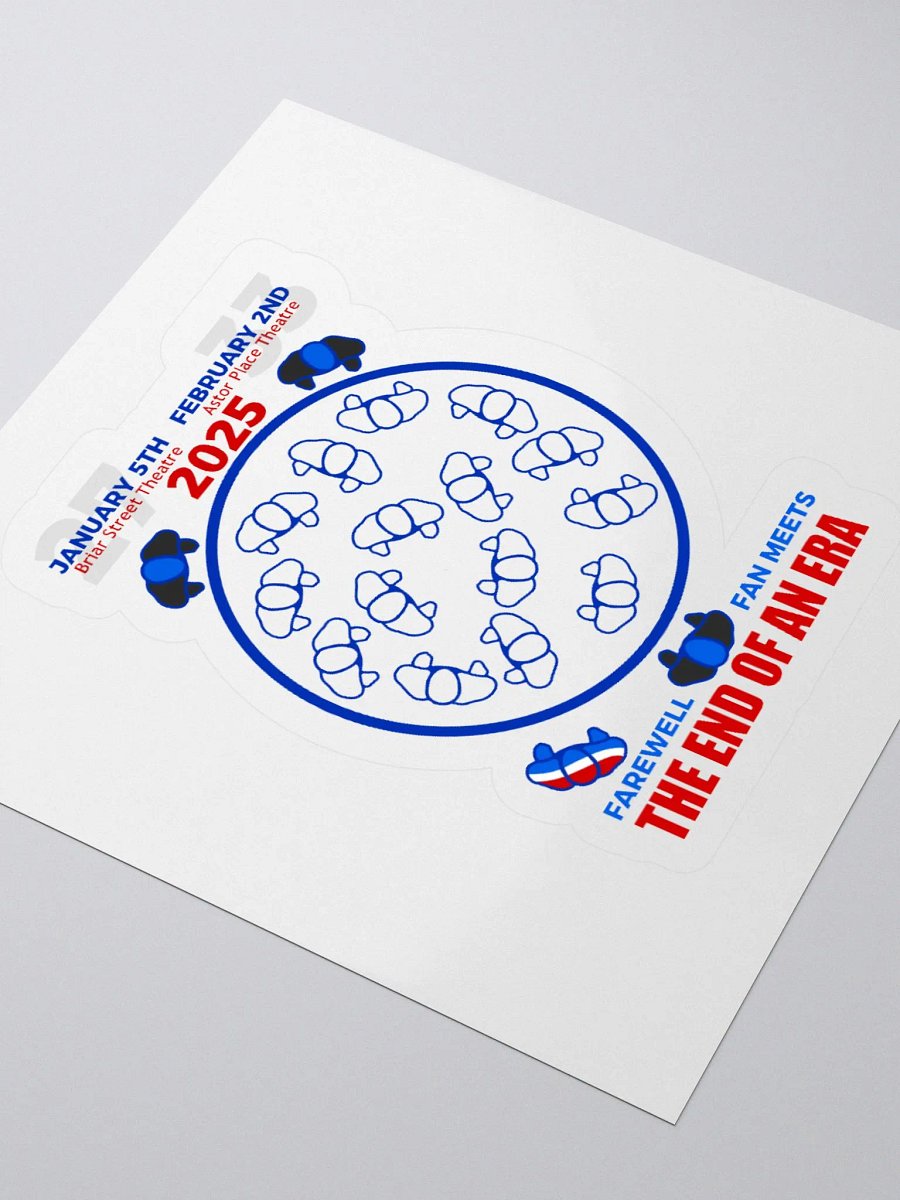 Blue Man Group's Farewell to An Era Fan Kiss Cut Sticker product image (3)