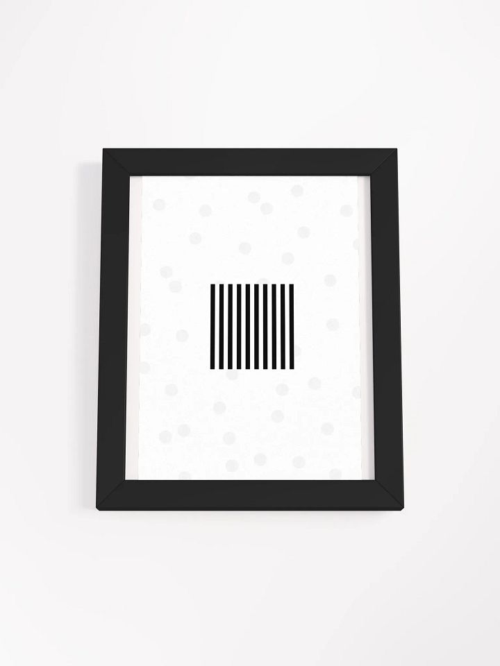 Black Lines Framed Matte Poster product image (9)