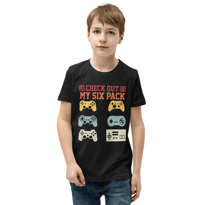 Gamer's Six Pack Youth T-Shirt product image (1)