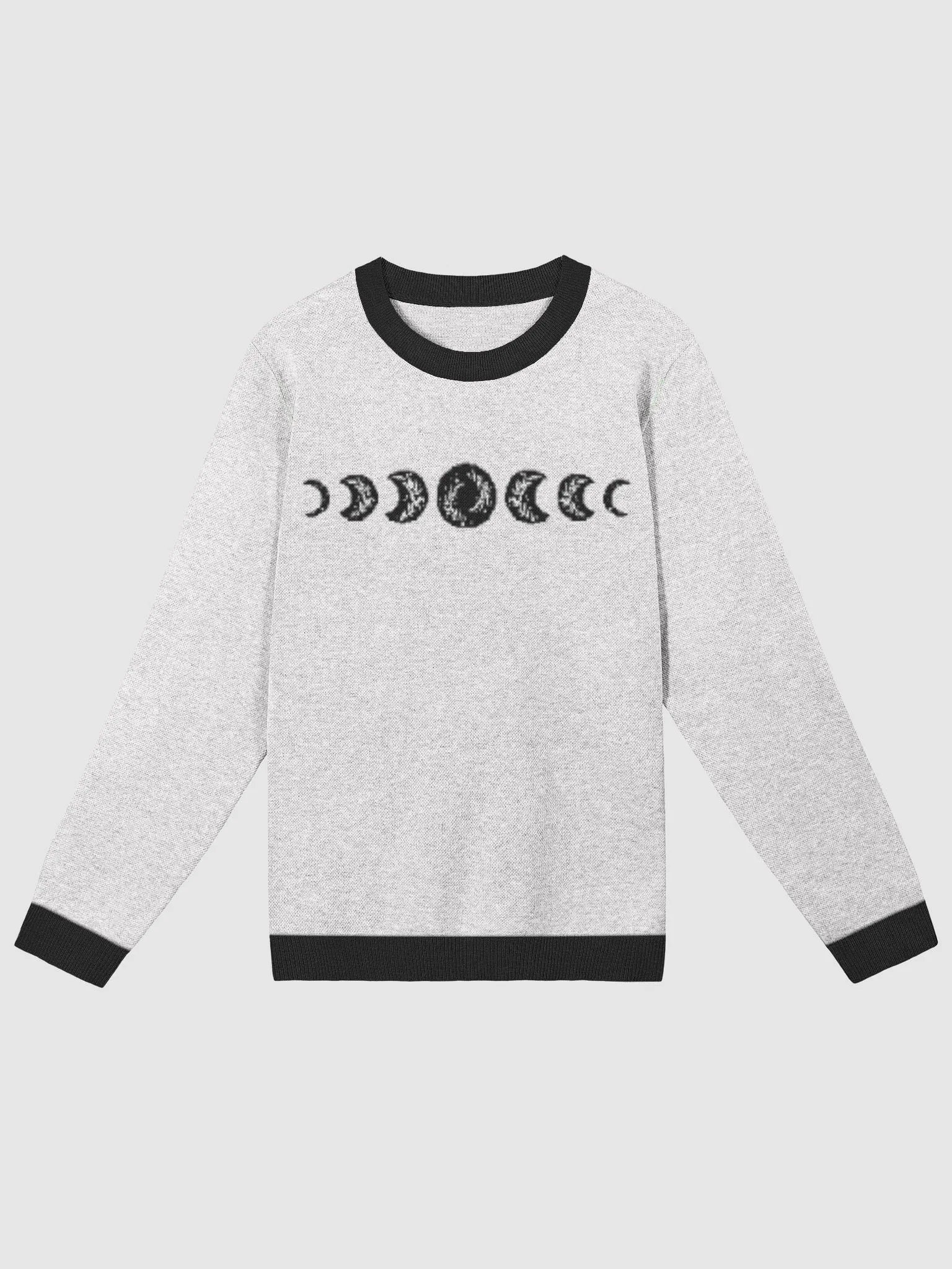 Knitted Long Sleeve Sweater, Moon Phases product image (2)