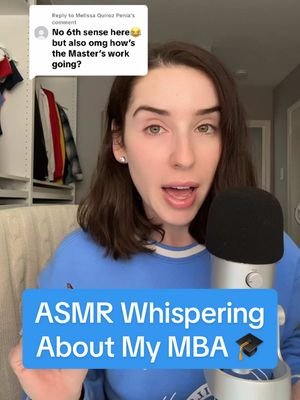 Replying to @Melissa Quiroz Penia it’s going well - thank you for asking!! ☺️ #asmr #whispering #bostonuniversity #relaxingvideos #storytime 