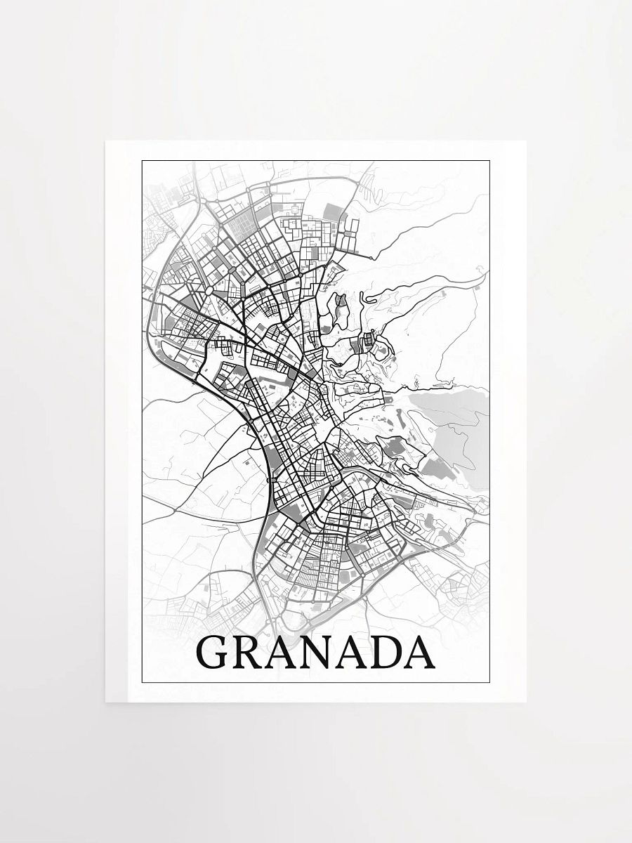 Granada, Spain, city map print product image (5)