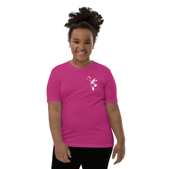 Youth PomPom Character (White on Dark) Tee product image (1)