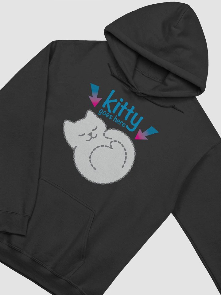 KITTY goes HERE! • classic hoodie by Gildan product image (2)