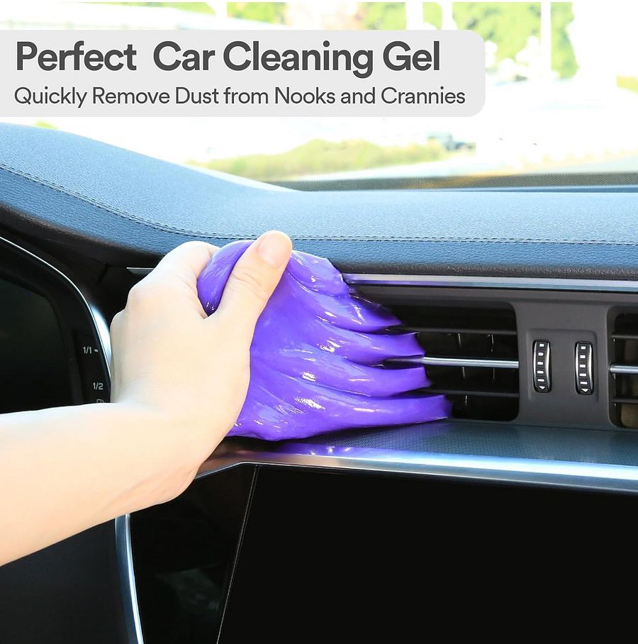 Dont touch my car Cleaning Gel ( Detailing Putty Auto Detail Tools Interior Cleaner Slime Crevice Accessories Keyboard Purple ) product image (2)