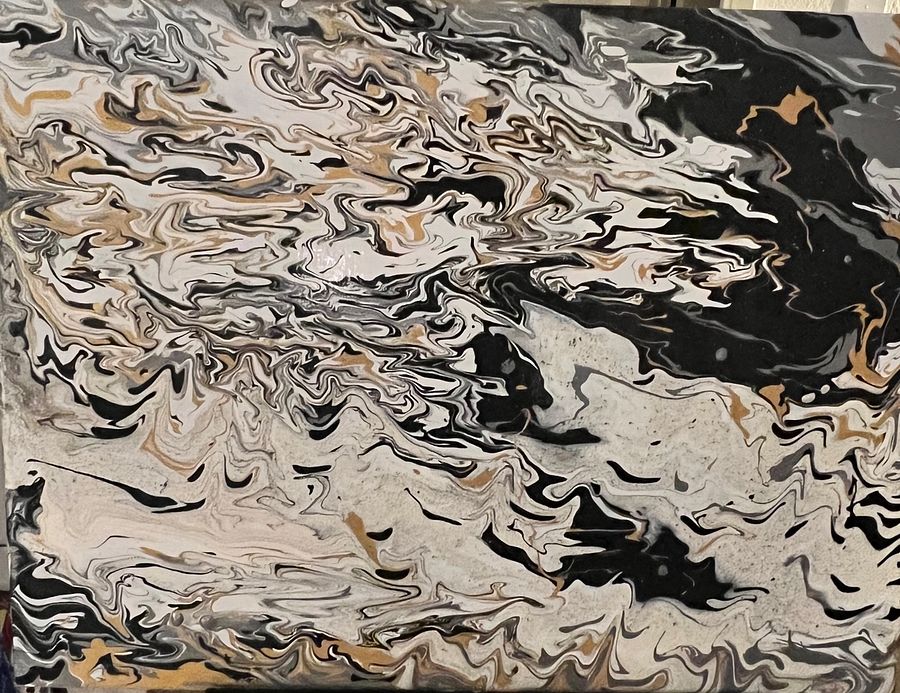 Abstract Pour Painting Canvas product image (2)