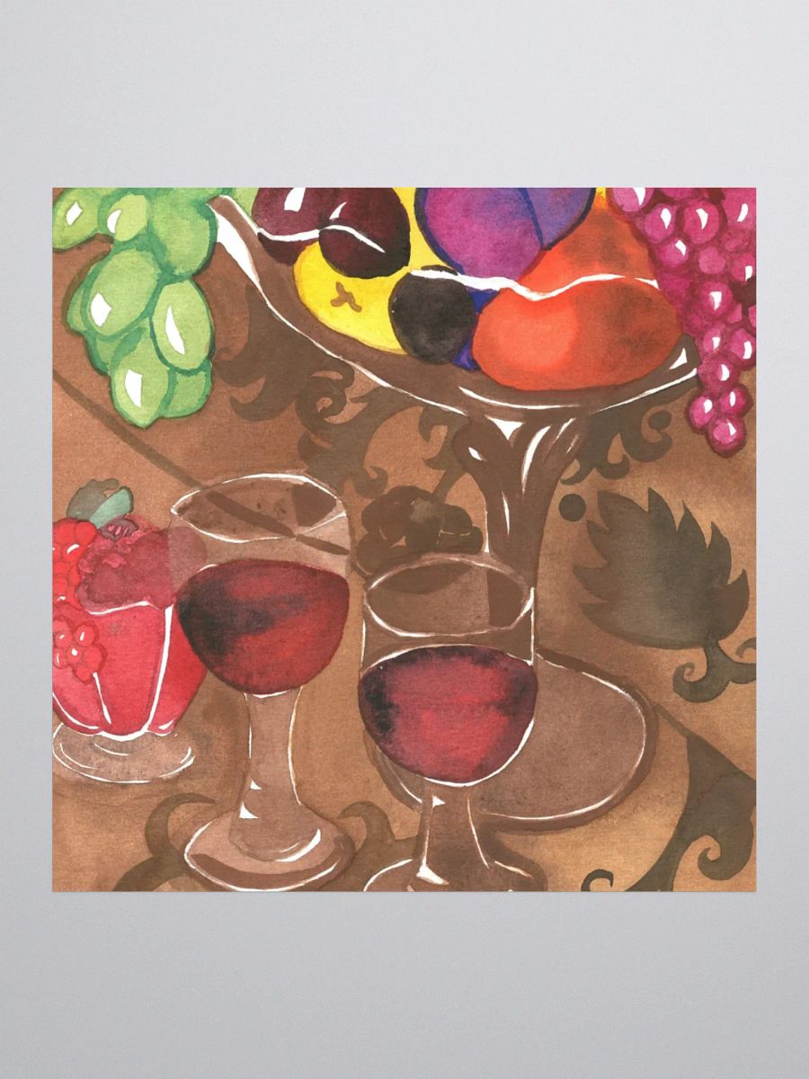 Wine and Fruits Sticker product image (1)