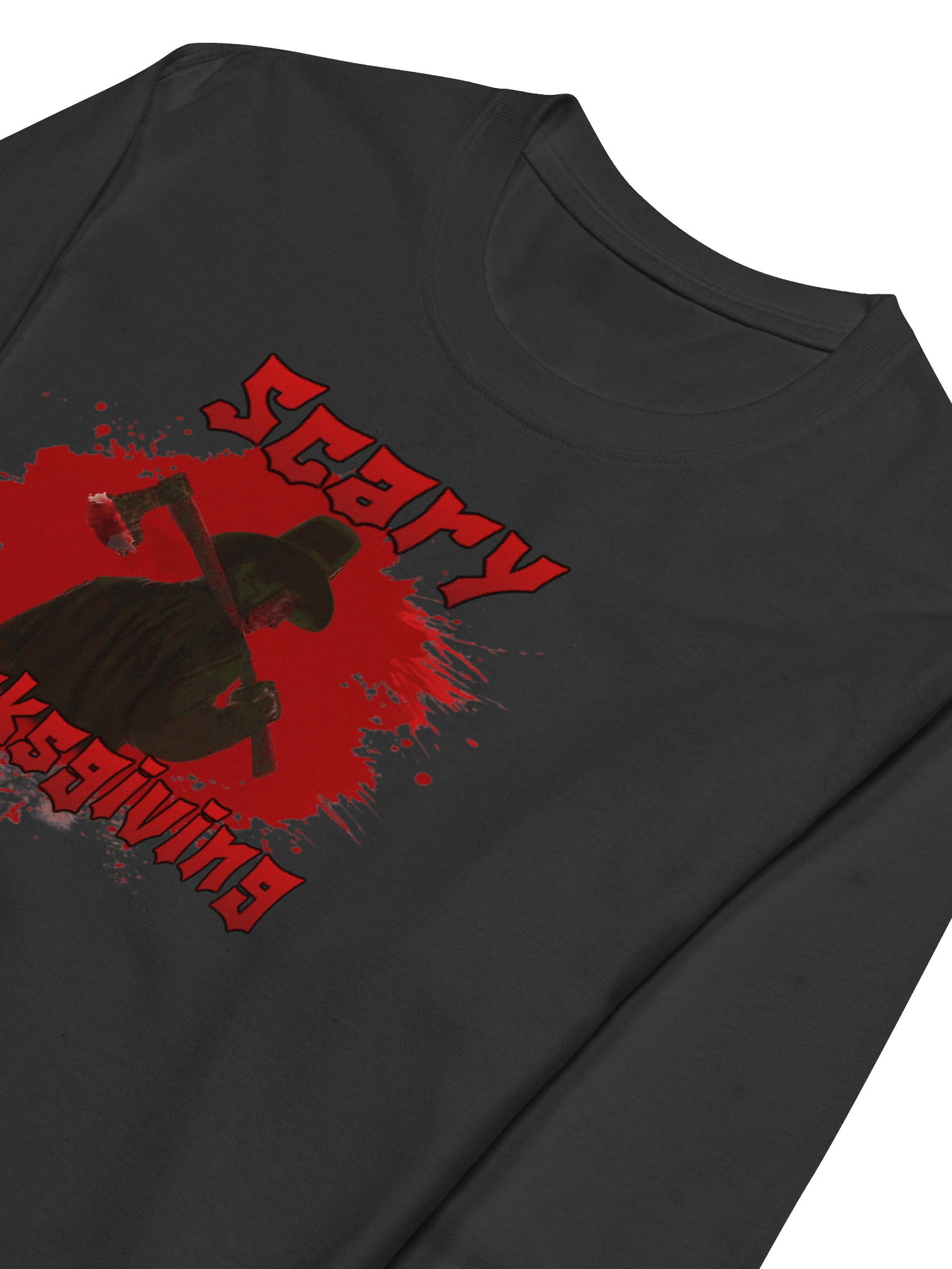 Scary Thanksgiving Champion Long Sleeve Shirt product image (6)