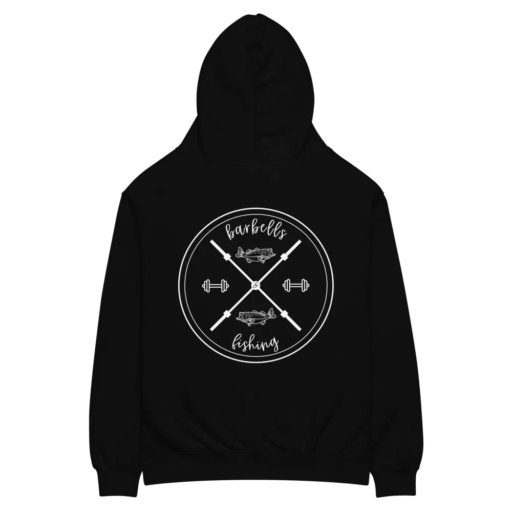 Barbells & Fishing X Emblem Unisex Hoodie product image (2)
