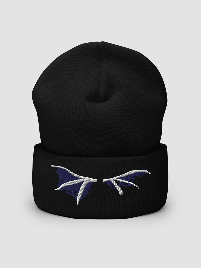[honeydewmelen] Embroidered Cuffed Beanie