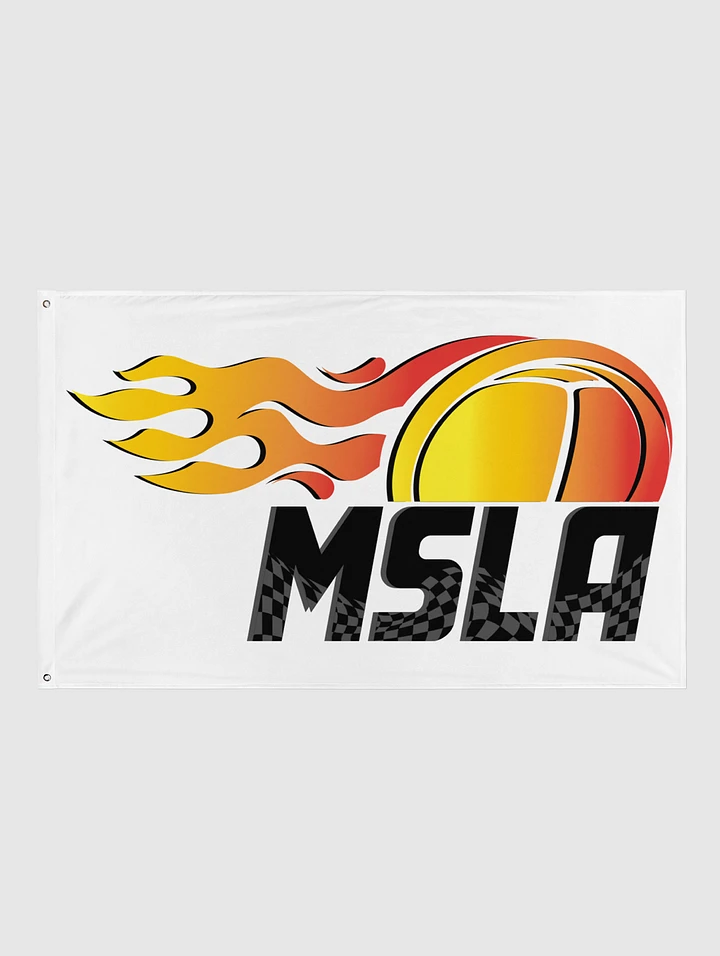 MSLA Logo Flag - White product image (1)