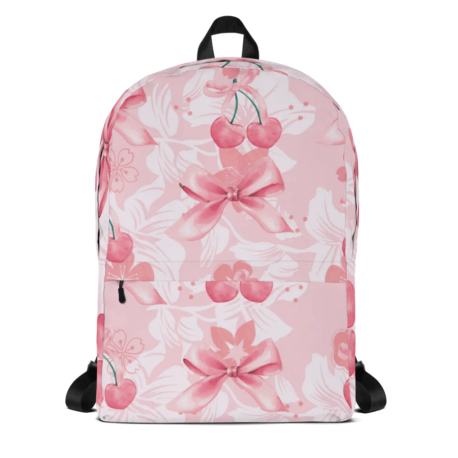 Cherry Bliss pink Backpack for feminine ladies and girls product image (1)