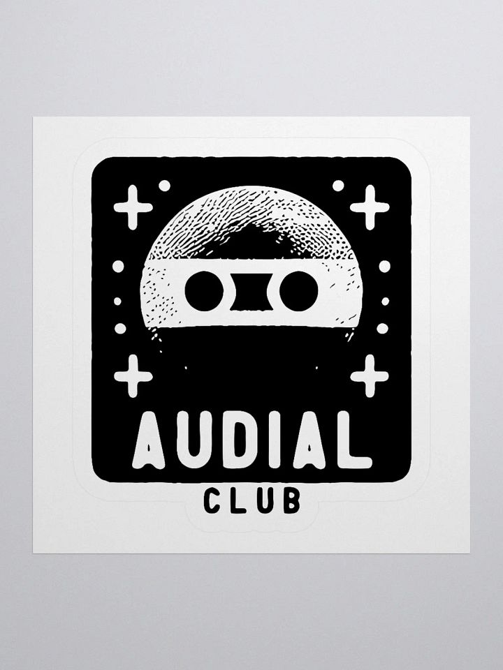 Audial Club 3" x 3" Sticker product image (1)