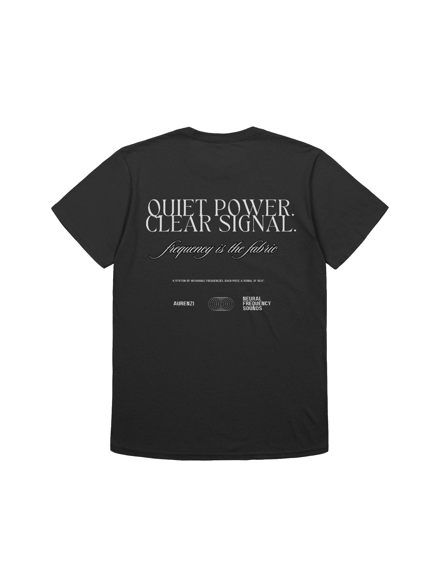 Energy Moves Through Intention Tee – Black Signal / Capsule 01 product image (2)