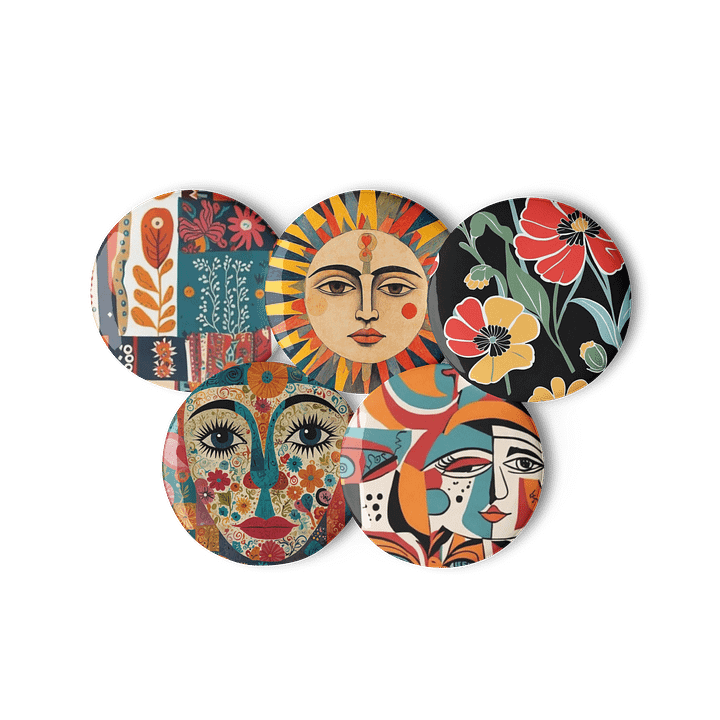 Collage Pin Buttons Set product image (3)