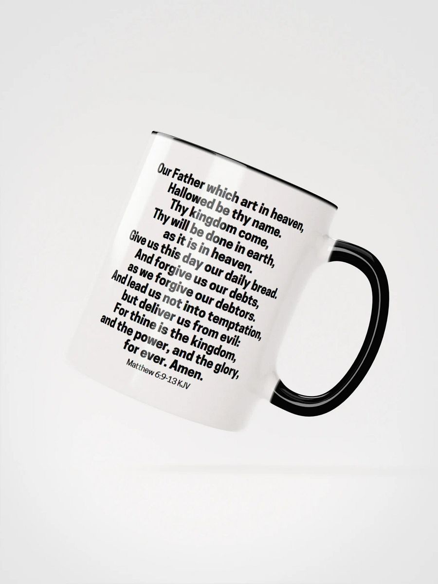 Our Father Which Art In Heaven Matthew 6:9-13 KJV Two-Tone Mug 11/15oz product image (2)